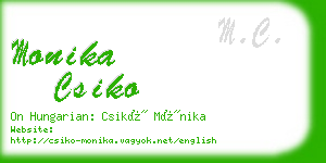 monika csiko business card